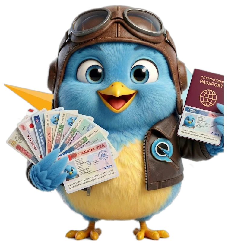 سكايلو يحمل تأشيرات وجواز سفر